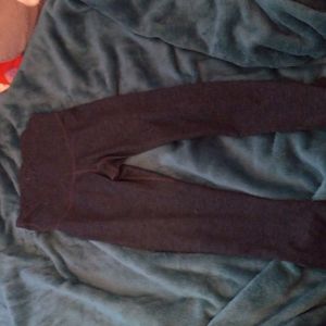 Black with gray striped leggings